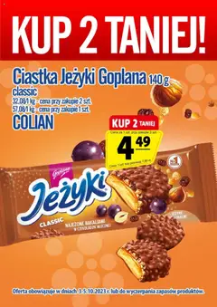 Pogląd gazetki "Promocja - Ciastka Jeżyki Classic" ze sklepu Prim Market ważnej od 03.10.2025