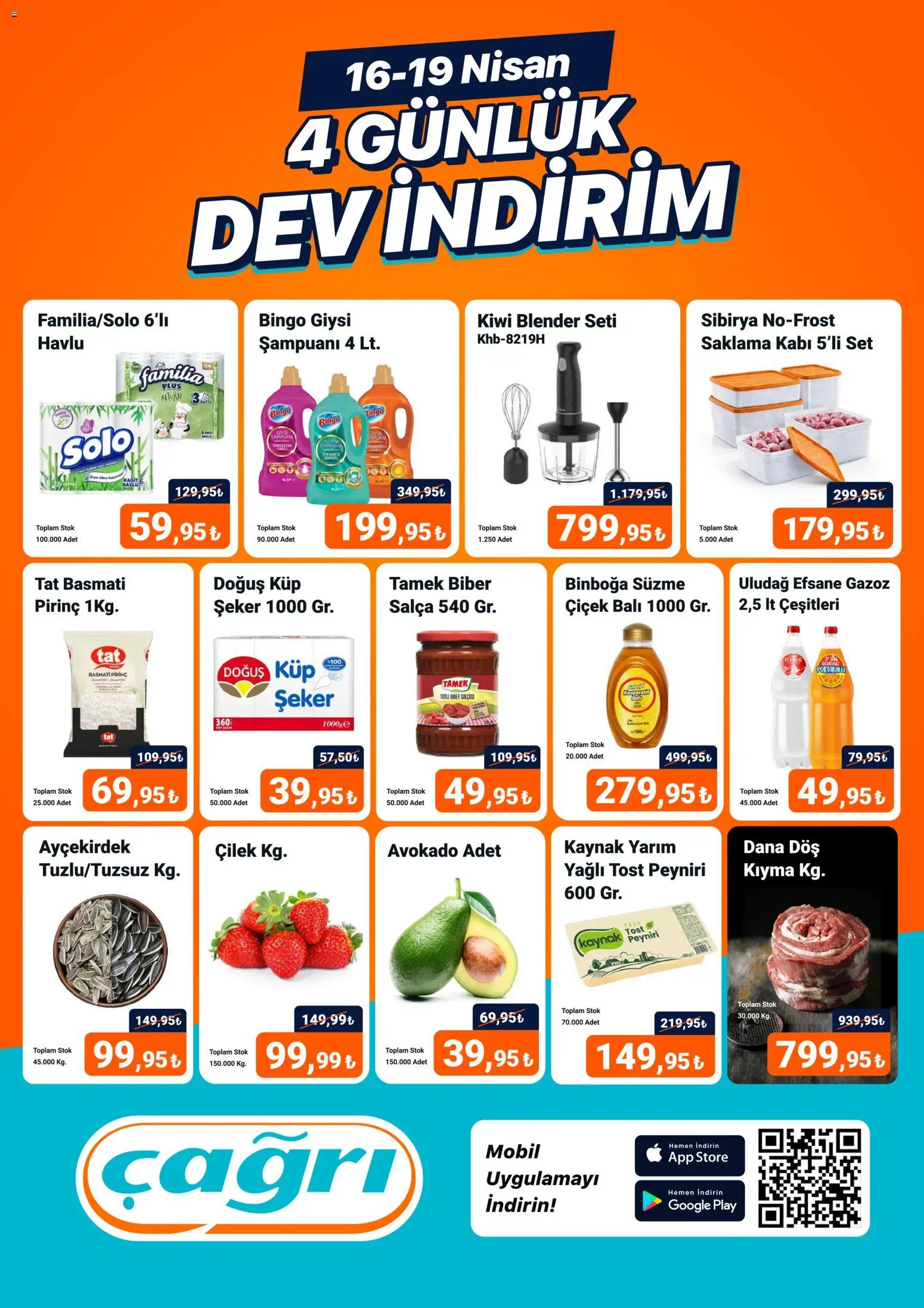 Çağrı Market Çağrı Market - 4 Günlük Dev İndirim 16.04.2026 - Broşürünün önizlemesi