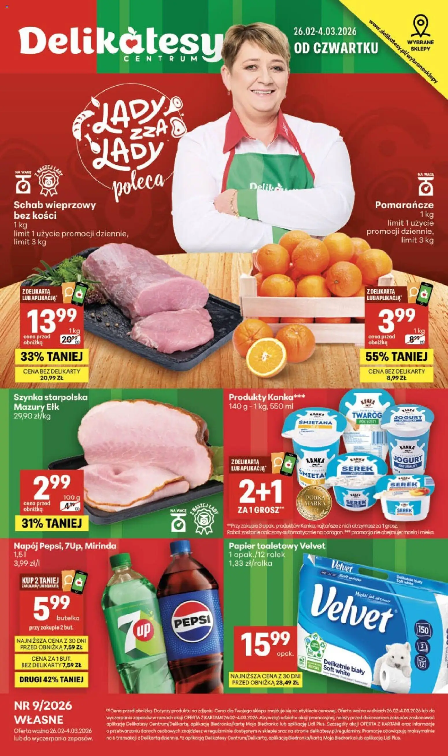 Pogląd gazetki "Sklepy Własne" ze sklepu Delikatesy Centrum ważnej od 26.02.2026