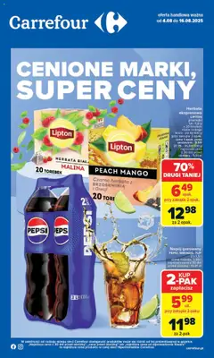 Pogląd gazetki "Cenione marki, super ceny" ze sklepu Carrefour ważnej od 04.08.2025