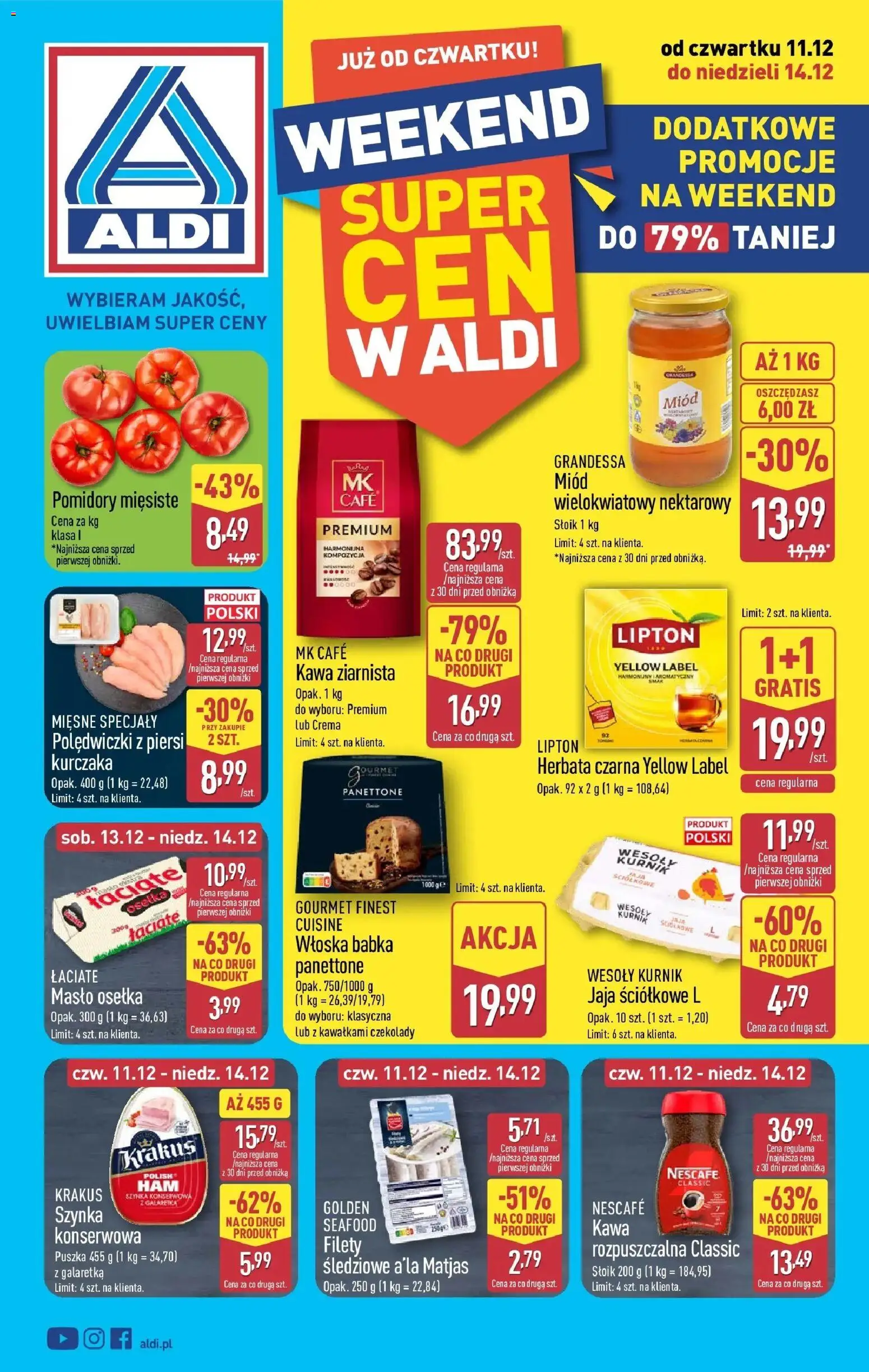 Pogląd gazetki "Dodatkowe promocje na weekend w ALDI" ze sklepu Aldi ważnej od 10.12.2025