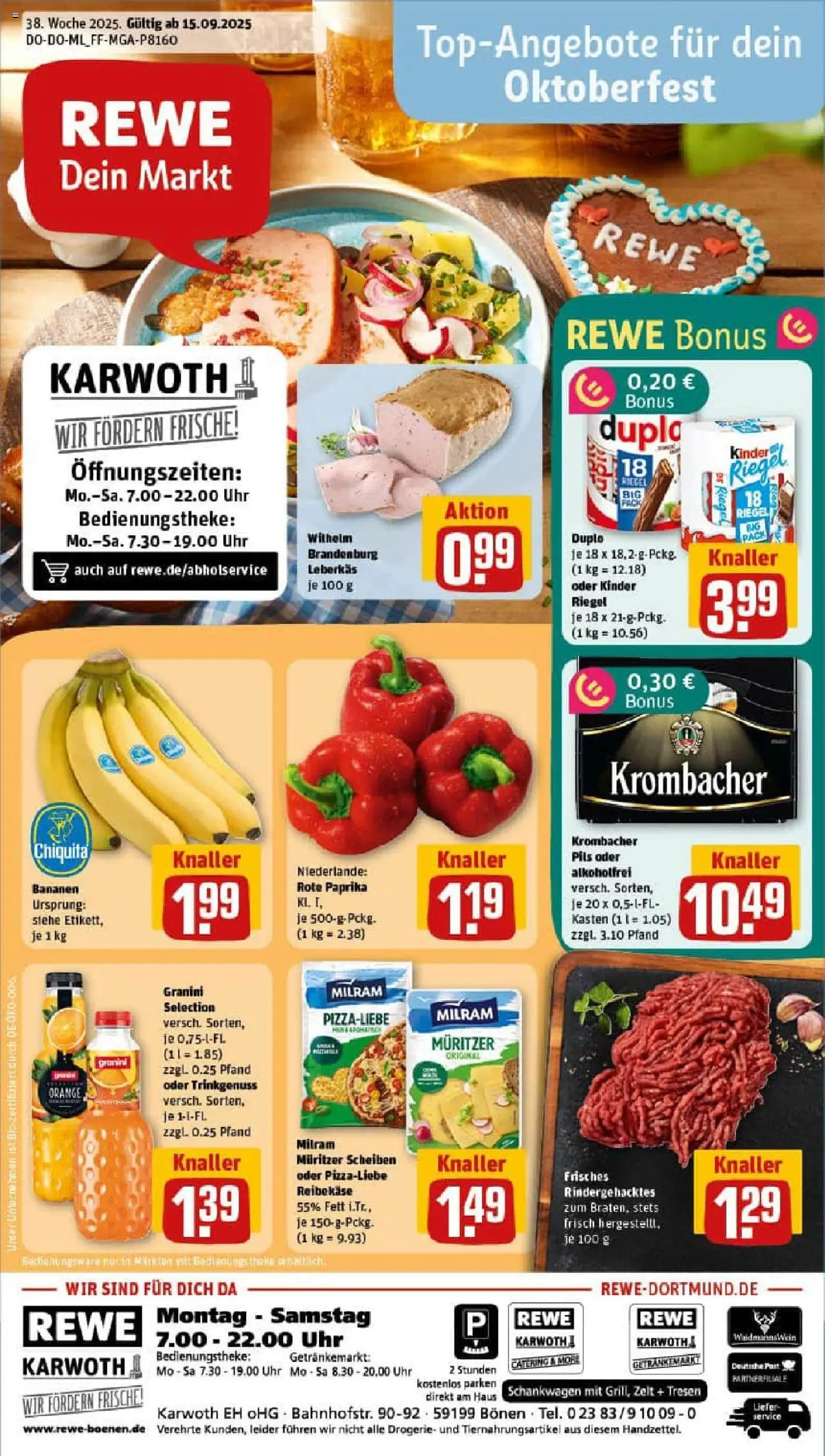 REWE Prospekt ab 14.09.2025 nächste Woche - Prospekt Bönen	
