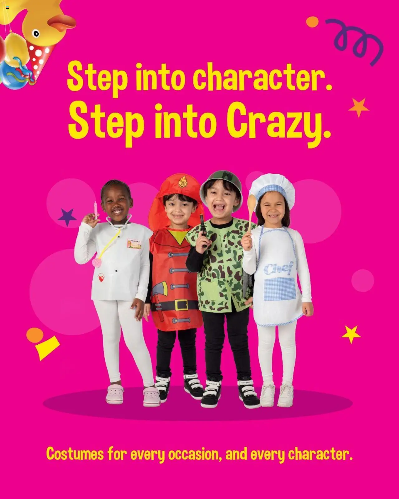 Crazy Store Costume Specials from from Monday 04/08/2025 > Promotions