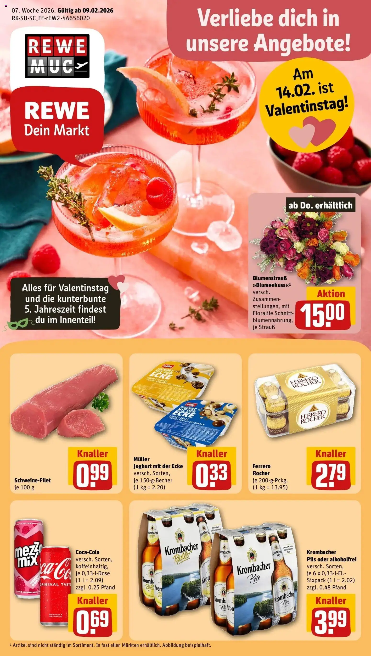 Vorschau von dem Prospekt des Geschäftes Rewe, gültig ab dem 09.02.2026