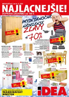 Náhľad IDEA nábytok letáku platného od 01.11.2025
