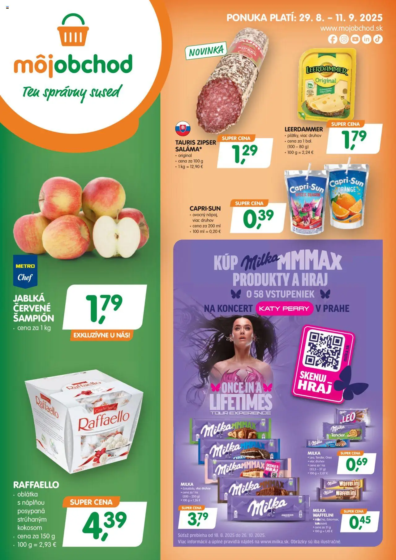 Môj obchod Leták (29.08. - 11.09.2025) - Akčná ponuka