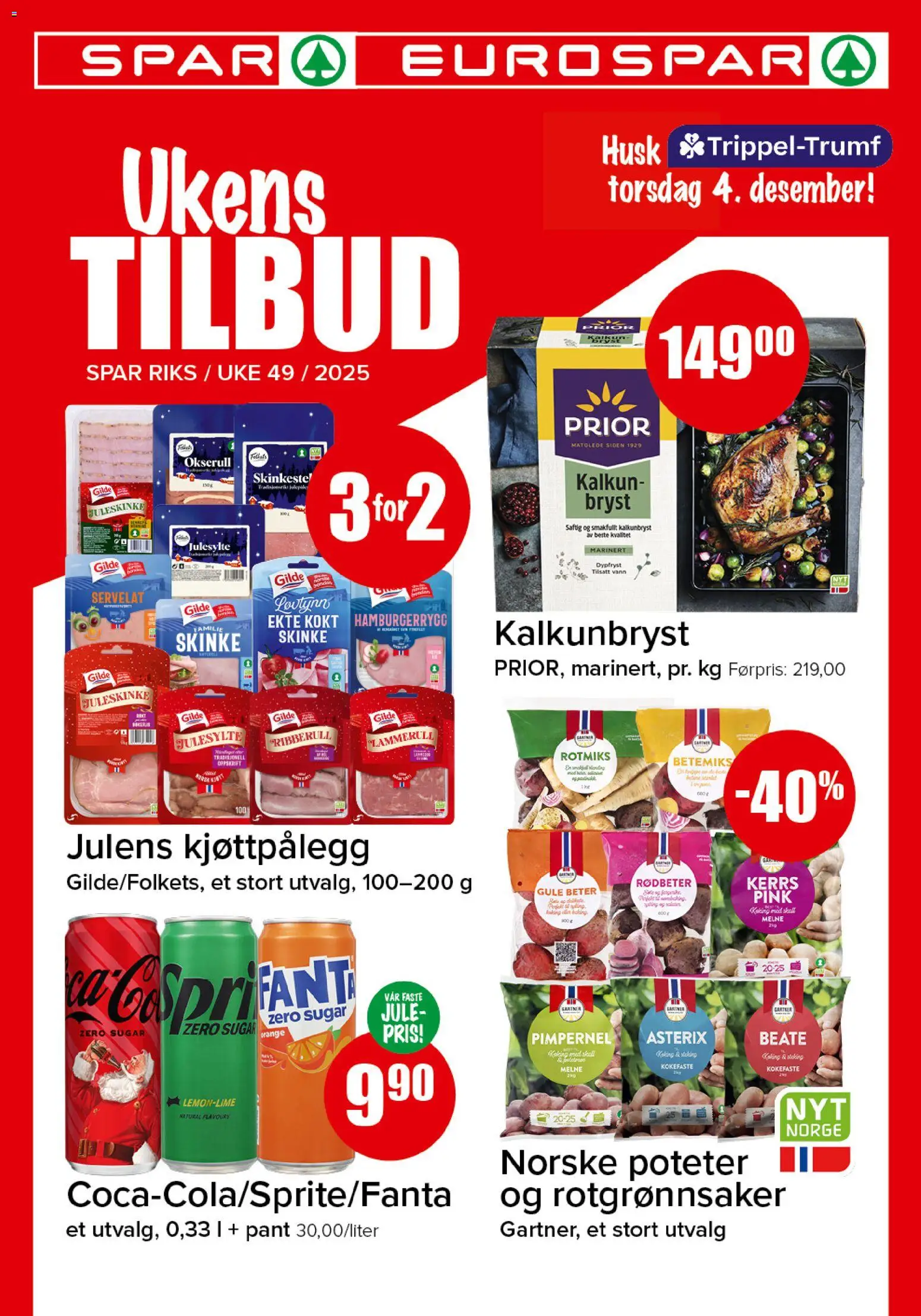 Forhåndsvis Kundeavis fra butikk Spar gyldig fra 01/12/2025