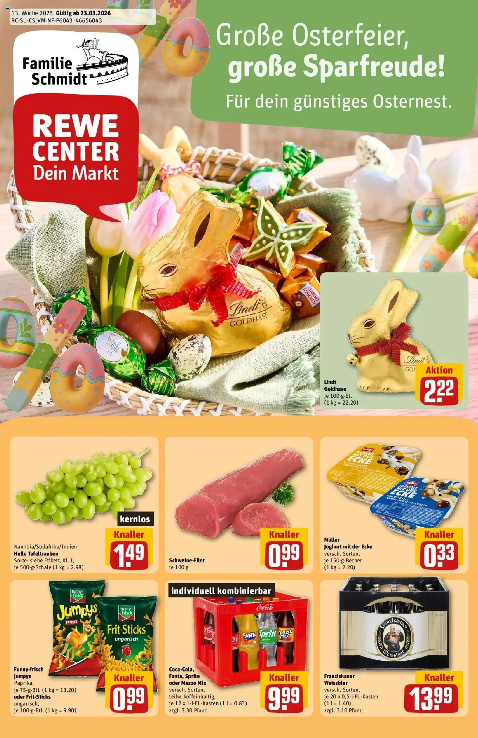 Vorschau von dem Prospekt des Geschäftes Rewe, gültig ab dem 23.03.2026