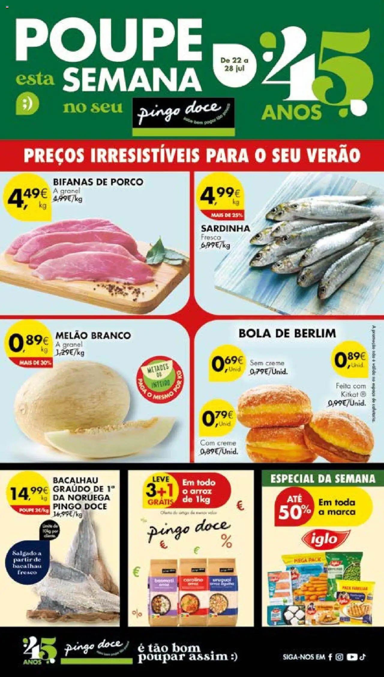 Pingo Doce Folheto de 22/07/2025 - catálogo esta semana - página 1