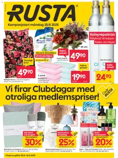 Förhandsgranska reklamblad Aktuella reklamblad Rusta från butik Rusta gäller från 25/08/2025