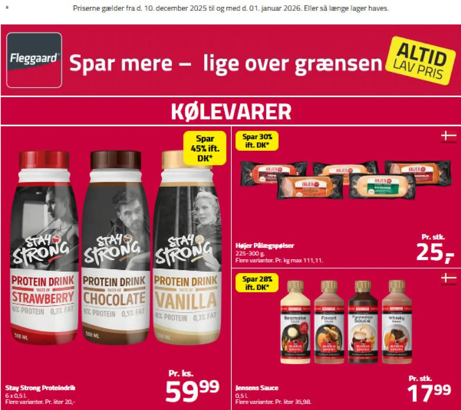 Eksempel på tilbudsavis Altid Lav Pris fra butik Fleggaard gyldig fra 10/12/2025