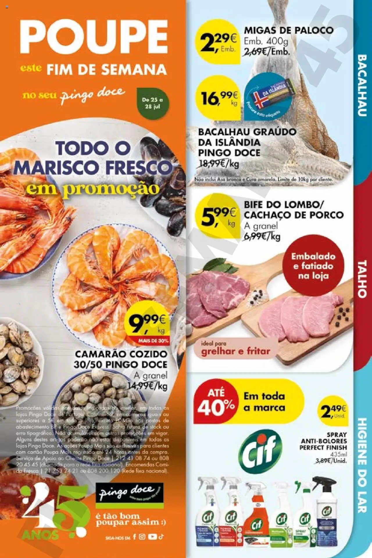 Pingo Doce Folheto de 25/07/2025 - catálogo esta semana - página 1