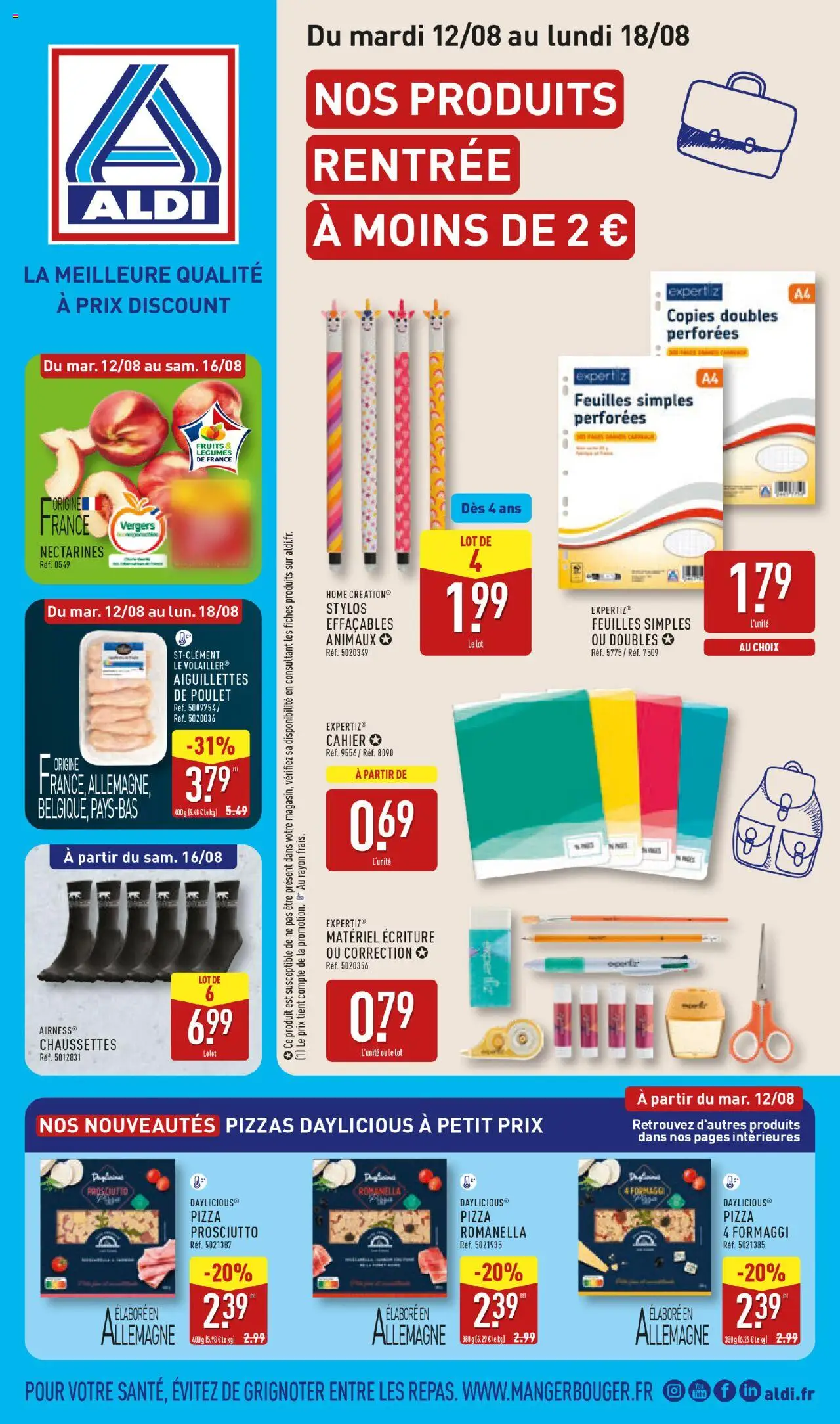 Catalogue de la semaine 33 de la boutique Aldi valable du 12/08/2025 - Page numéro 1