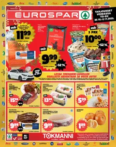 Kaupan Tokmanni EUROSPAR Ylöjärvi Ruokasanomat esikatselu, voimassa 30/10/2025