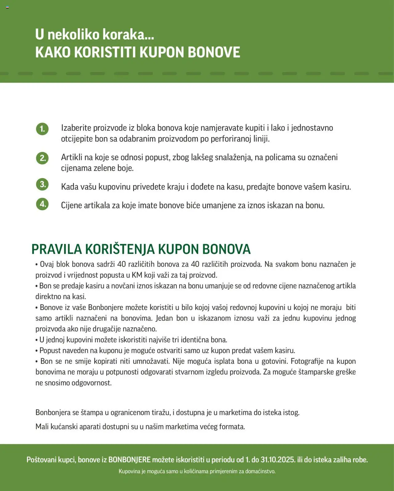 Pregled letka Katalog Super Bonbonjera trgovine Crvena jabuka vrijedi od 2025.10.01