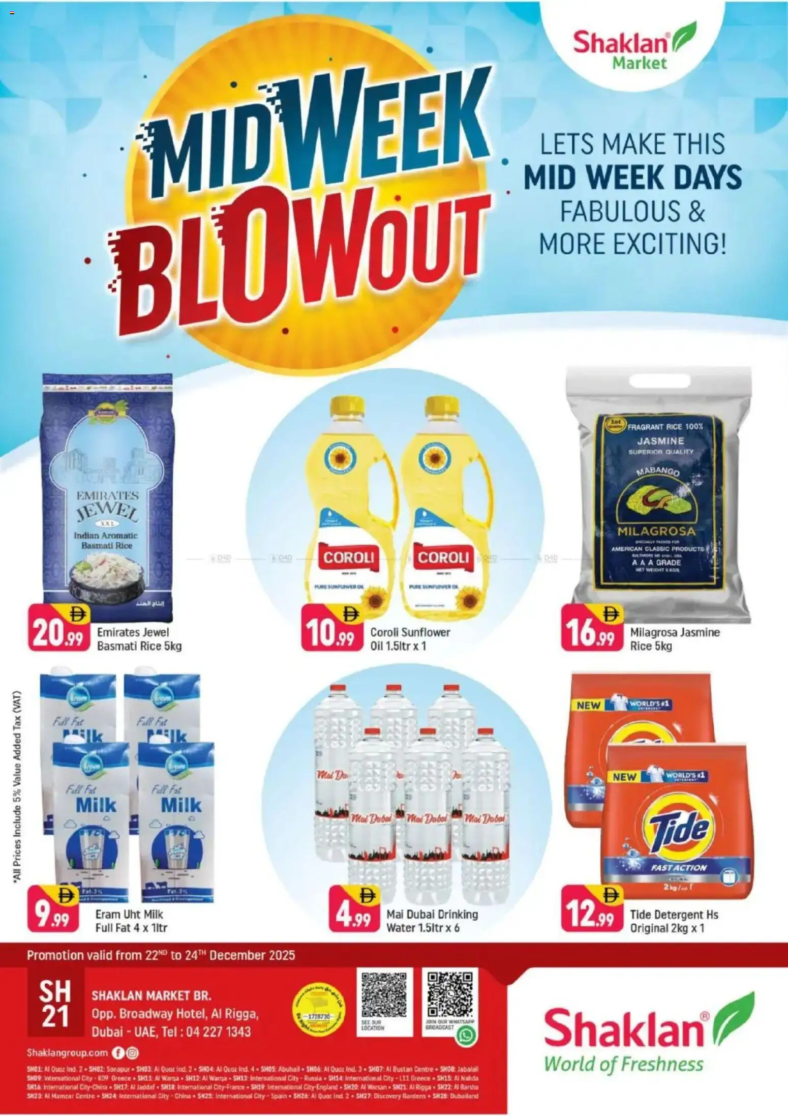 Preview of the catalogue Midweek Blow Out - Al Rigga, Dubai of store Shaklan valid from 22 Dec, 2025