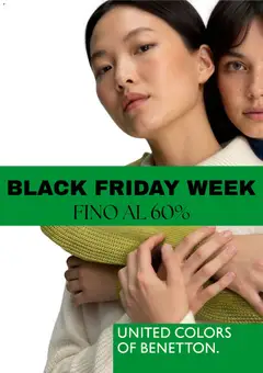 Anteprima dell'opuscolo Black Friday dal negozio Benetton valido da 22/11/2025