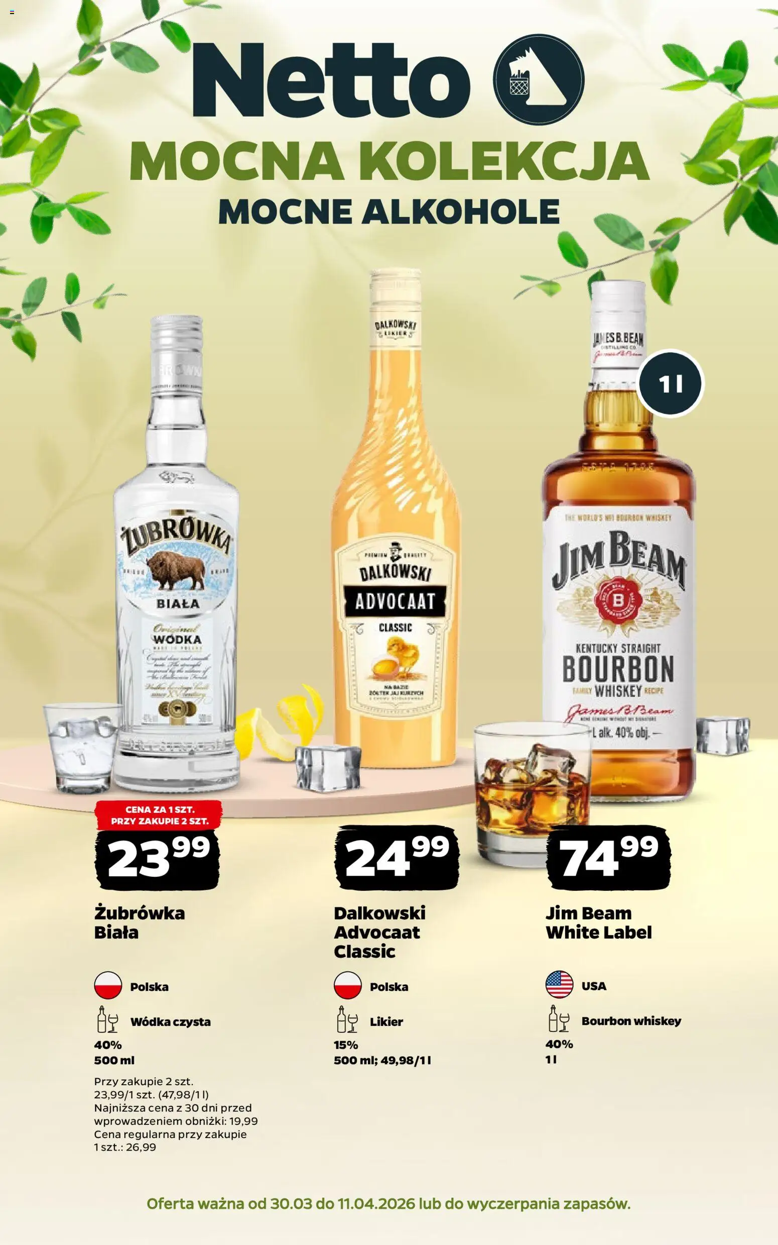 Pogląd gazetki "Netto gazetka - Alkohole mocne" ze sklepu Netto ważnej od 30.03.2026