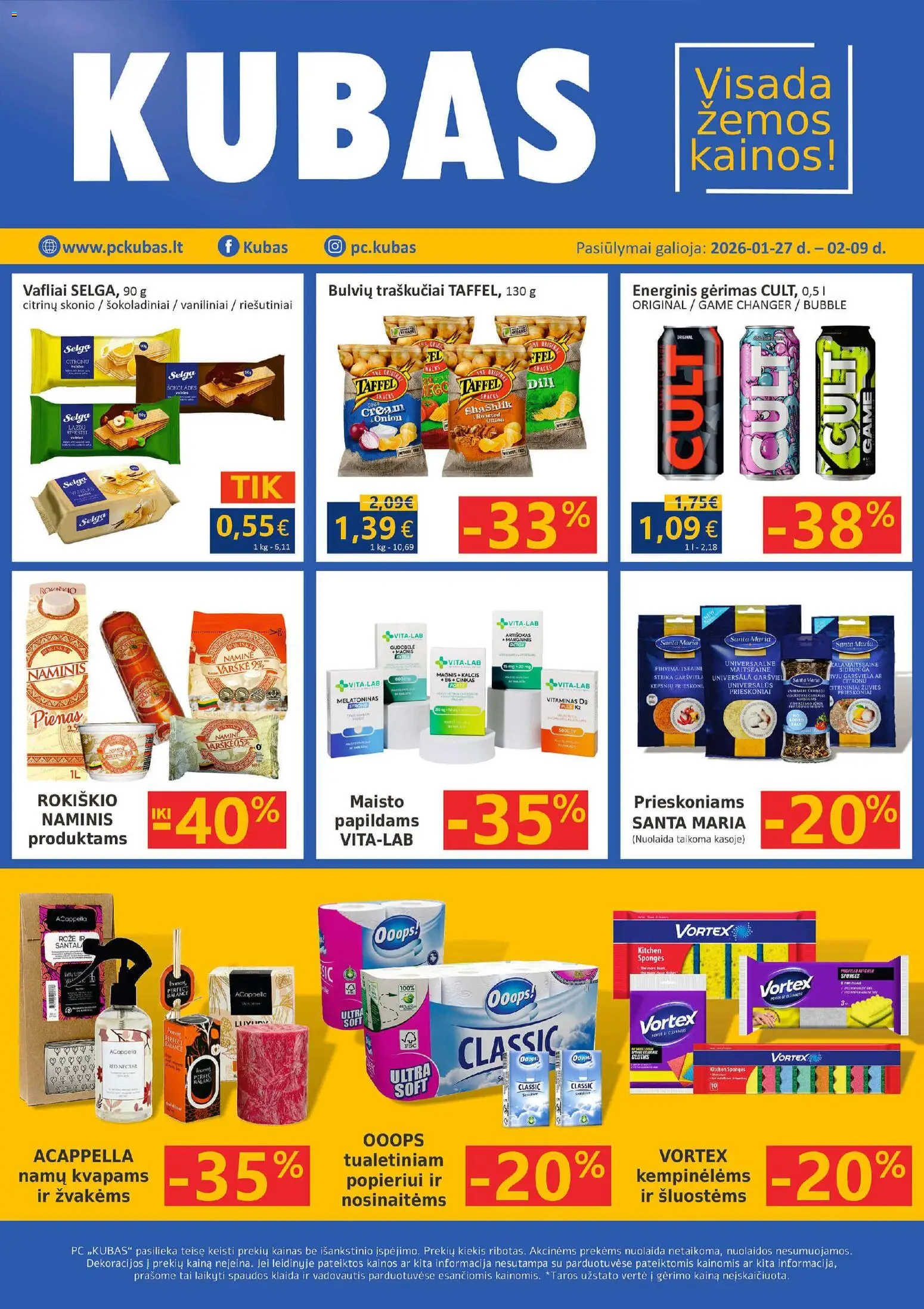 Kubas parduotuvės leidinio Leidinys galiojančio nuo 2026.01.27 peržiūra