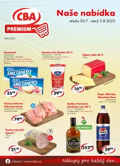 Náhled nabídky: CBA Leták - Premium platný od 30.07.2025