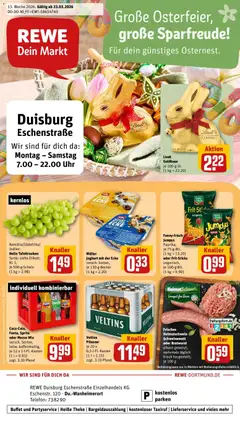 Vorschau von dem Prospekt des Geschäftes Rewe, gültig ab dem 23.03.2026
