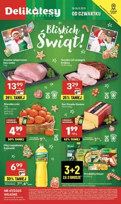 Pogląd gazetki "Sklepy Własne" ze sklepu Delikatesy Centrum ważnej od 20.11.2025
