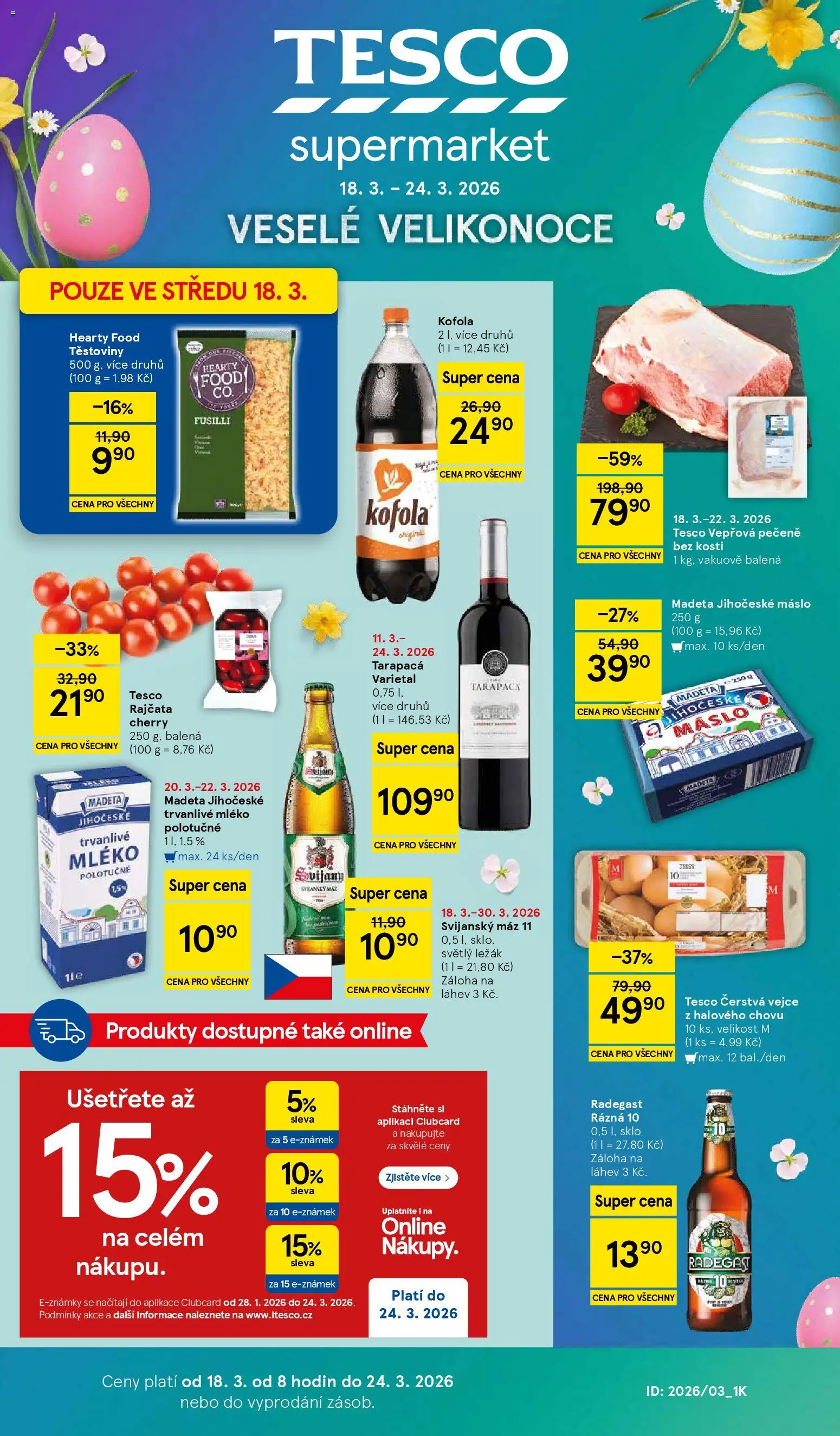 Náhled nabídky: Tesco Tesco leták - Supermarket platný od 18.03.2026