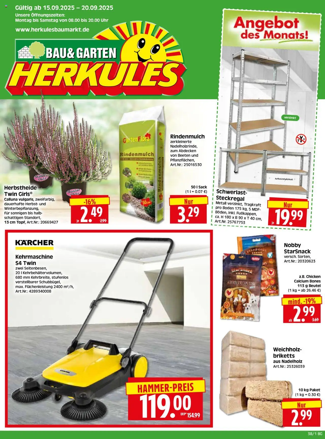 HERKULES Bau & Garten (vom 15.09.2025 - 20.09.2025)