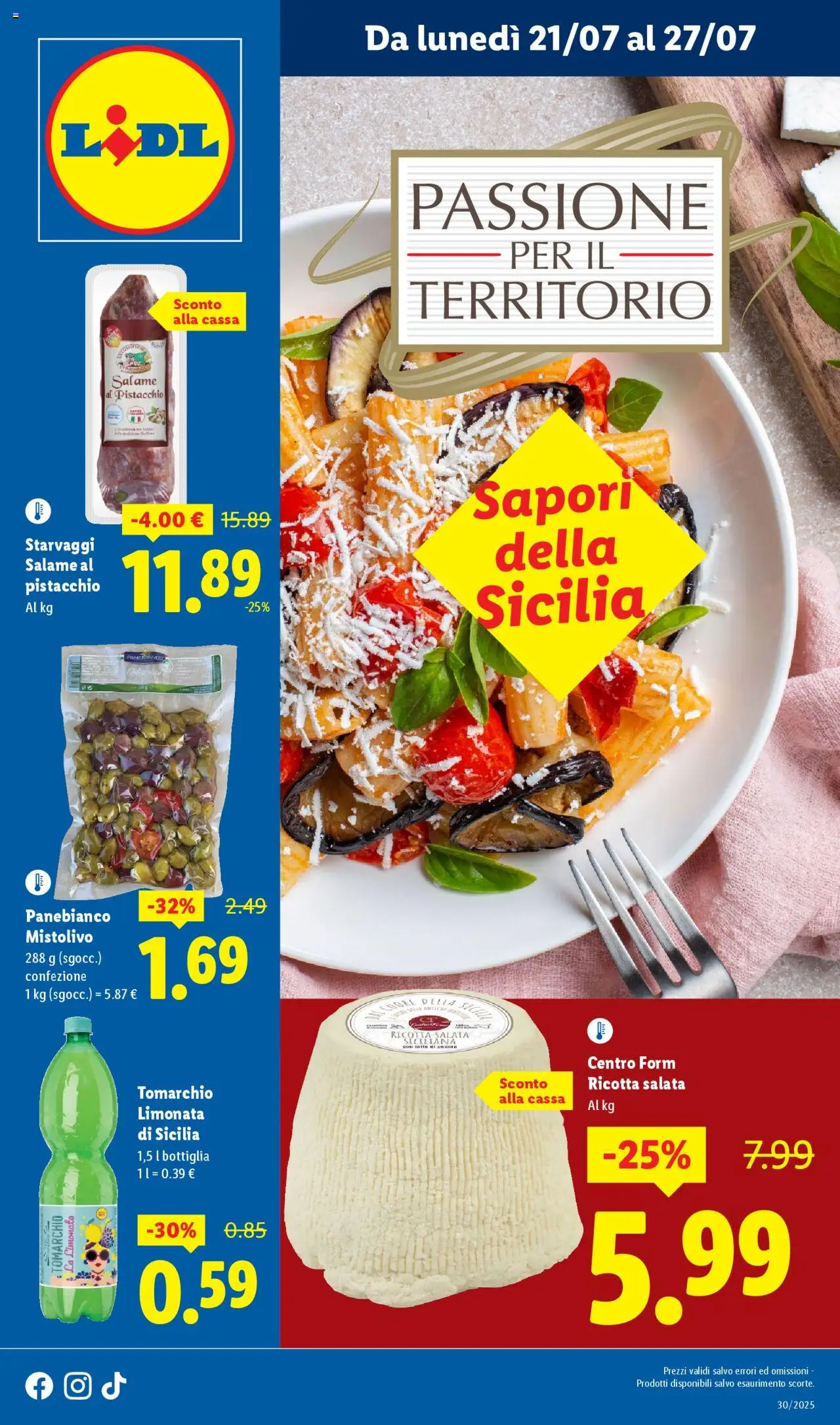 Volantino Lidl valido da 21/07/2025 numero di pagina 1