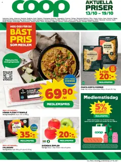 Förhandsgranska reklamblad Knäred från butik Coop gäller från 13/10/2025