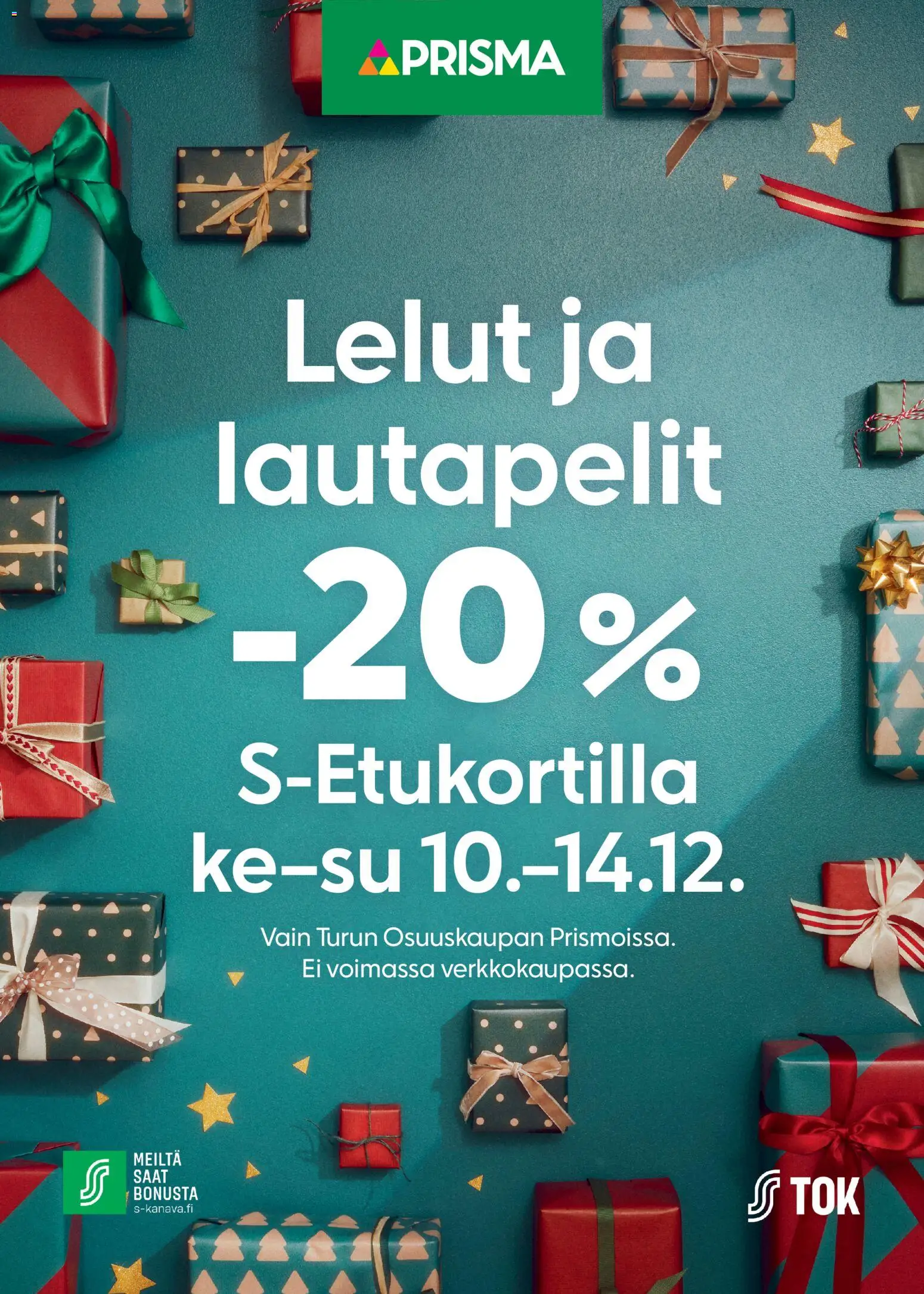 Kaupan Prisma Lelut ja lautapelit esikatselu, voimassa 10/12/2025