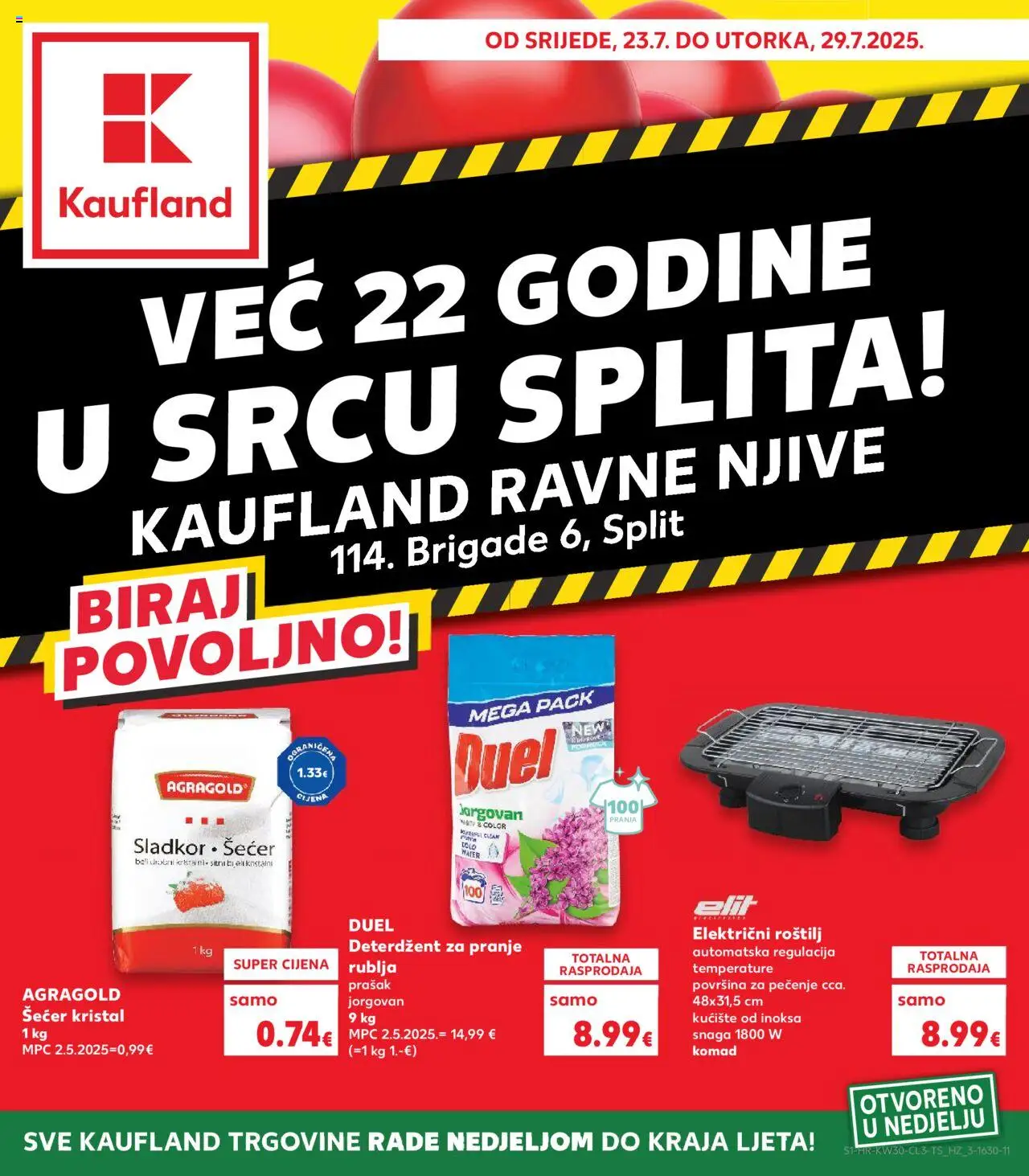 Kaufland aktualni Split-Ravne njive vrijedi od 23.07.2025 - tjedna akcija broj stranice 1