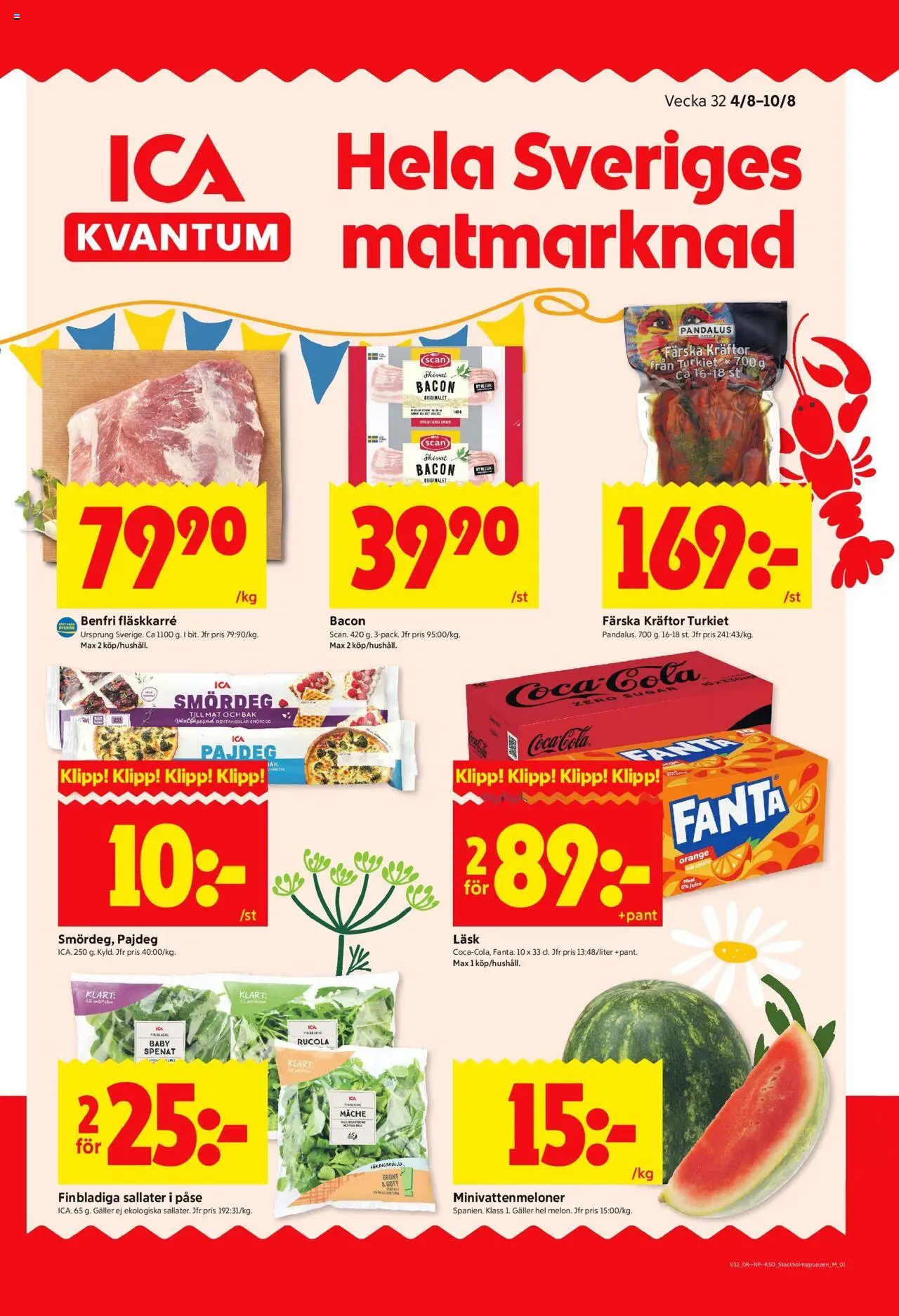 Stockholm är giltig 04/08 2025 > Veckans Erbjudanden gäller från 04/08/2025 till 10/08/2025 sidnummer 1