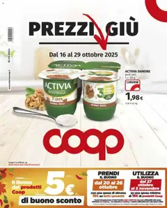Anteprima dell'opuscolo Volantino Torino dal negozio COOP valido da 16/10/2025
