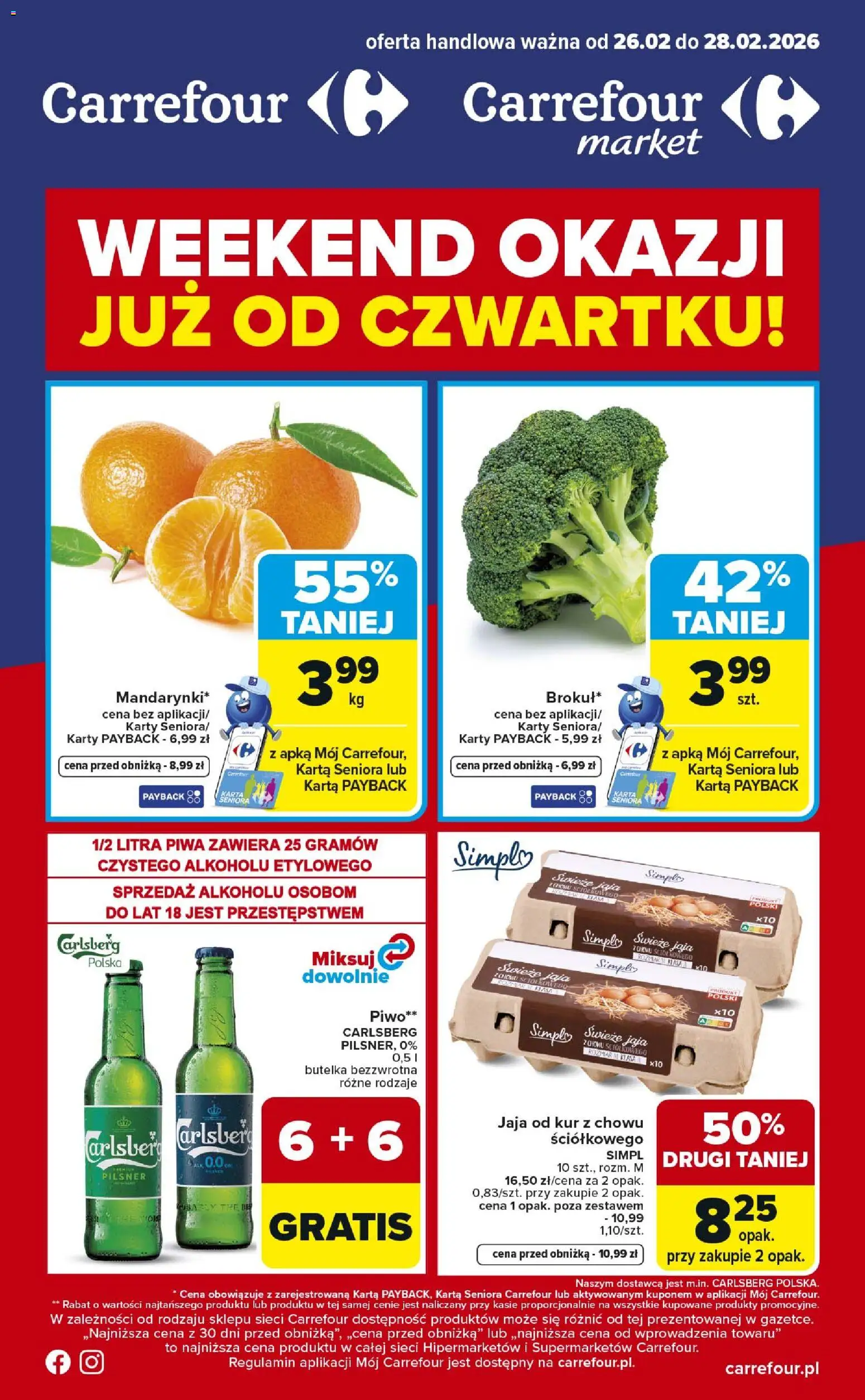 Pogląd gazetki "Weekend okazji" ze sklepu Carrefour ważnej od 26.02.2026