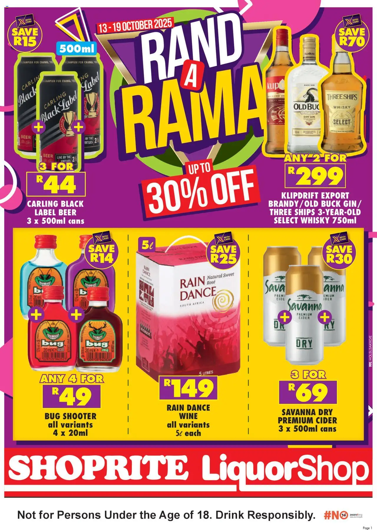 Shoprite Specials 13/10 - 19/10/2025 >> Catalogue