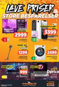 Eksempel på tilbudsavis Power - Lave priser fra butik Power gyldig fra 24/04/2026
