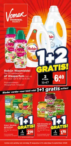 Voorbeeld van Folder van winkel Vomar geldig vanaf 31-08-2025