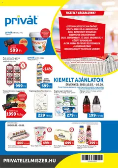 PRIVÁT - Akciós újság PRIVÁT megtekintése, amely érvényes 2025.10.02.-től