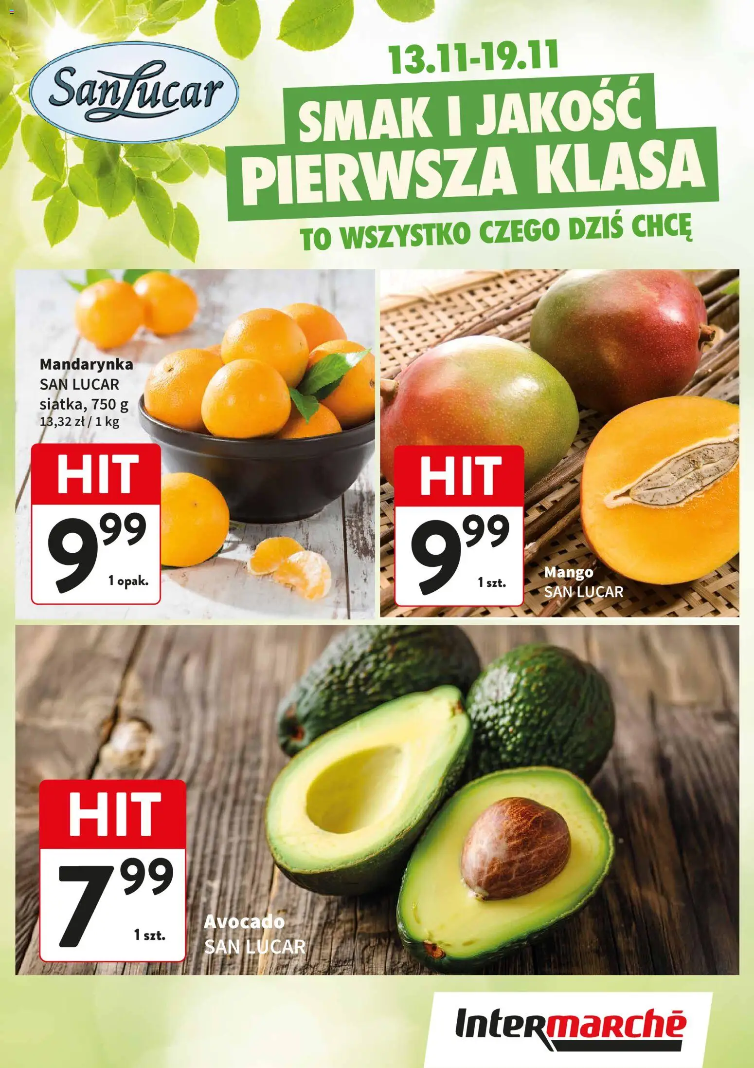 Pogląd gazetki "Świeży Hit" ze sklepu Intermarche ważnej od 13.11.2025