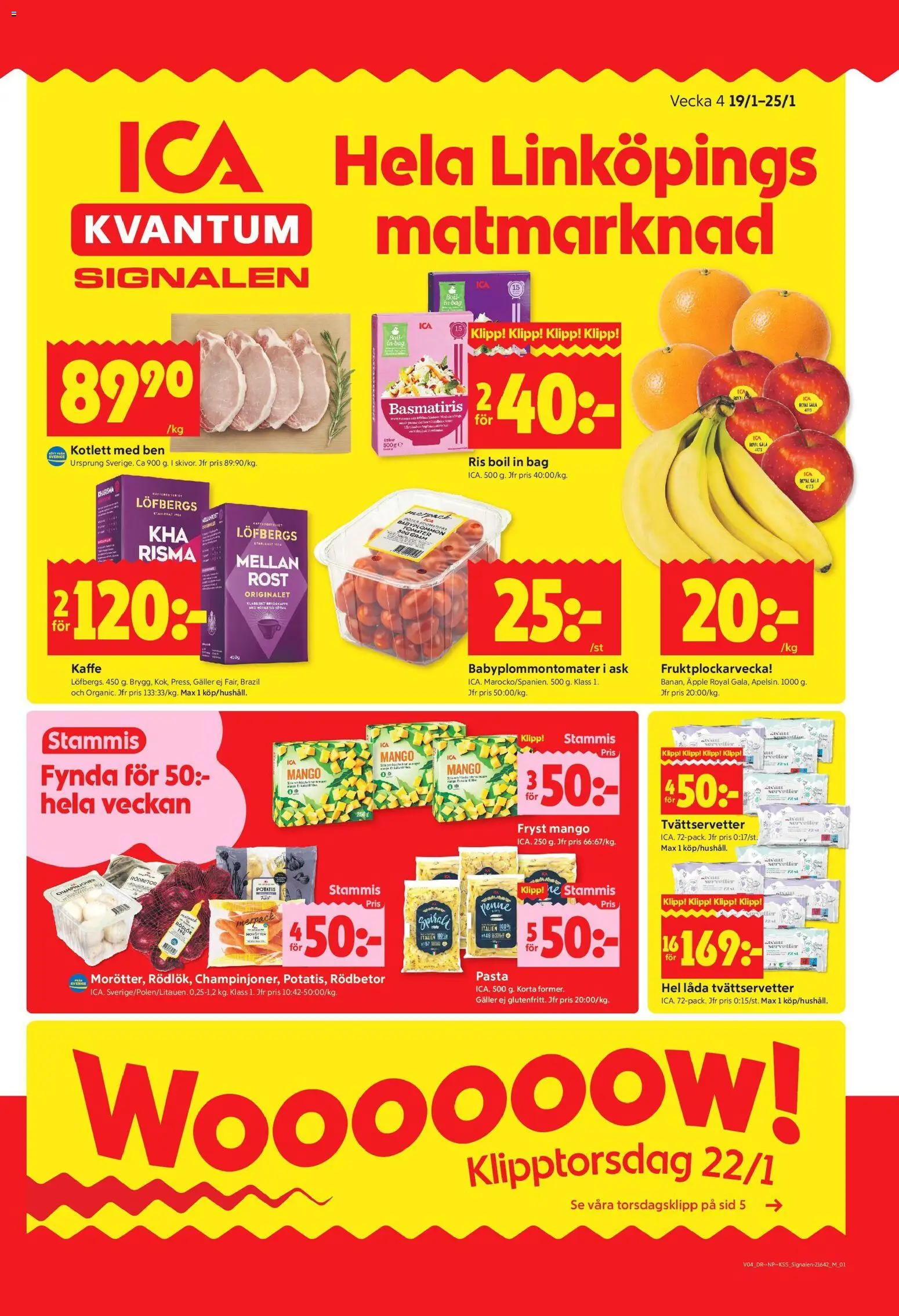 Förhandsgranska reklamblad Linköping från butik ICA Kvantum gäller från 19/01/2026