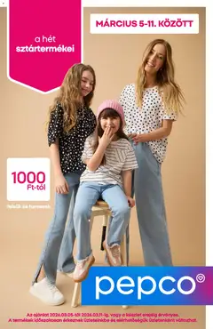 Pepco - Pepco akciós újság megtekintése, amely érvényes 2026.03.05.-től