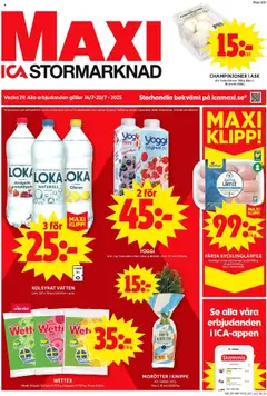 Förhandsgranska reklamblad Sollentuna från butik ICA Maxi gäller från 14/07/2025