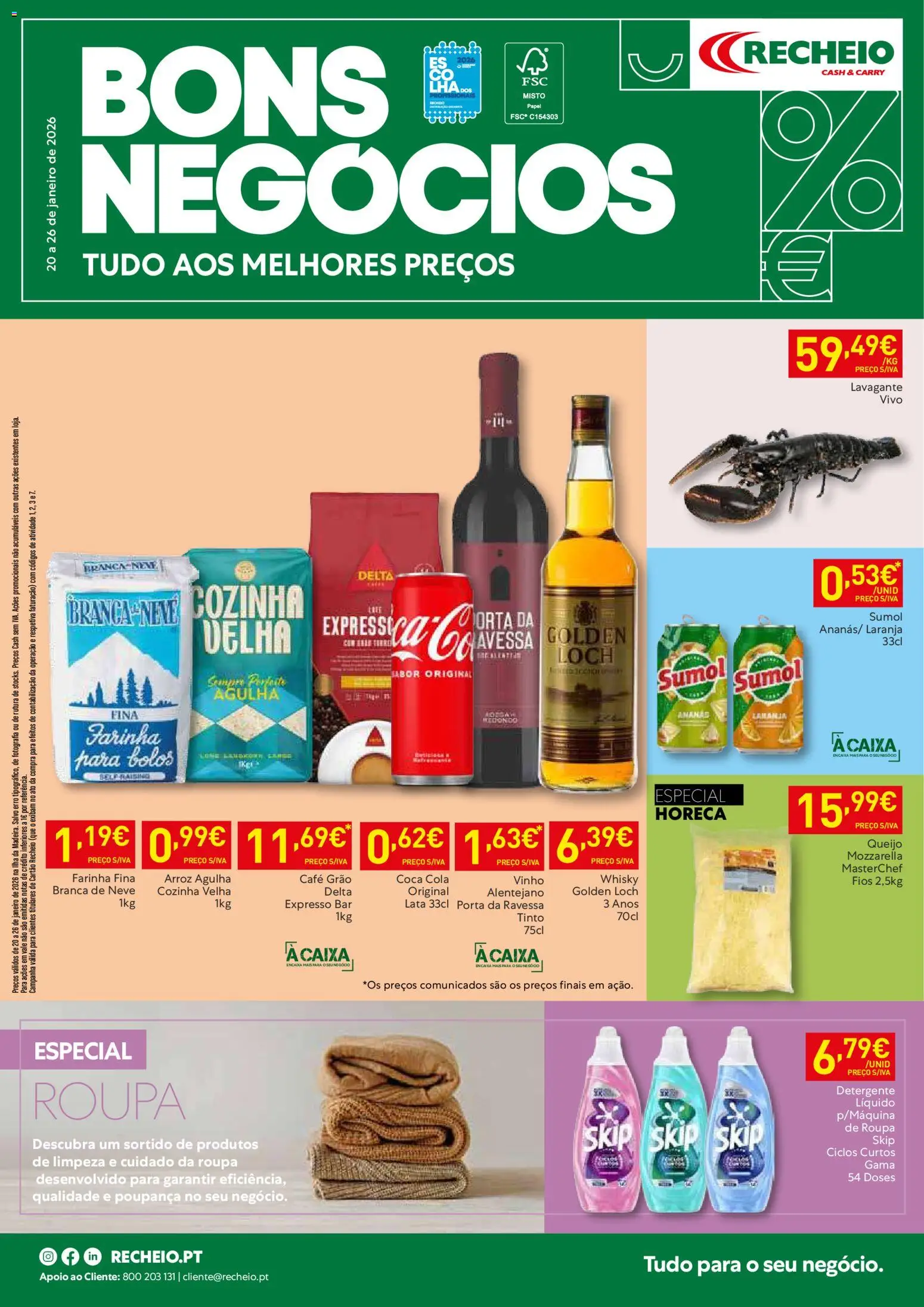 Pré-visualização do folheto da loja Recheio válida a partir de 20/01/2026