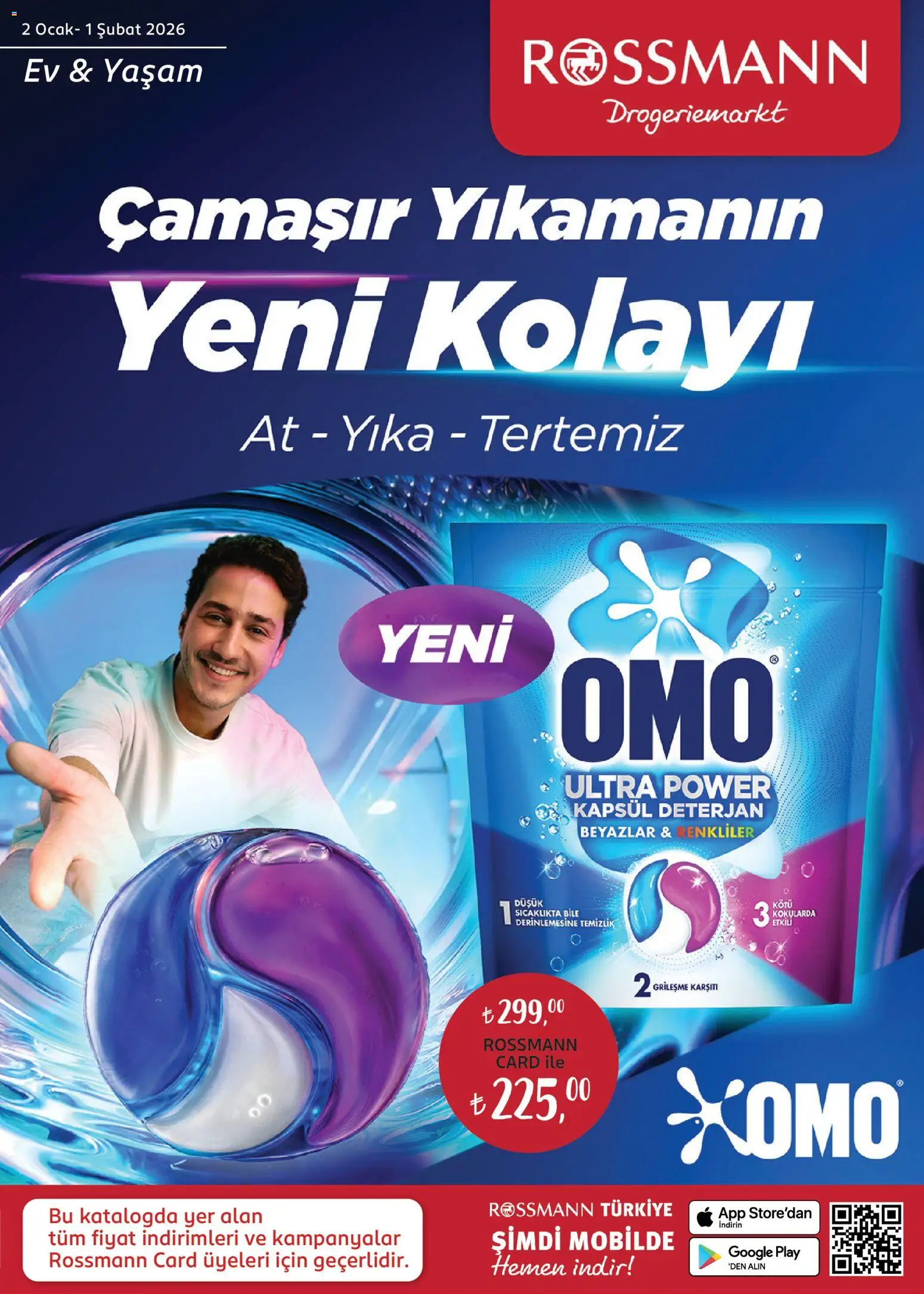 Rossmann Ocak Ev & Yaşam Kataloğu 02.01.2026 - Broşürünün önizlemesi - Ocak, Deterjan
