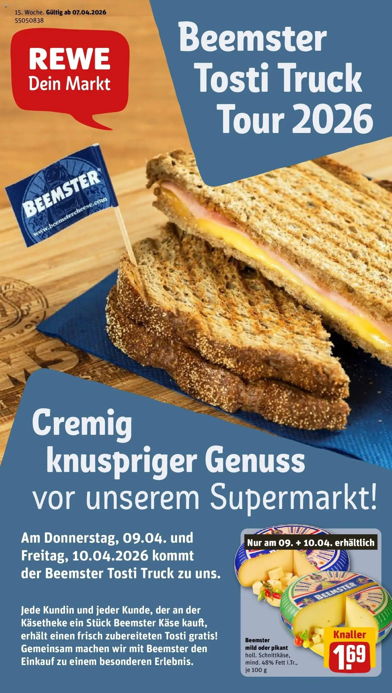 Vorschau von dem Prospekt des Geschäftes Rewe, gültig ab dem 05.04.2026 - Käse