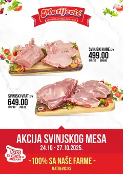 Pregled Matijevic kataloga - važi od 24.10.2025