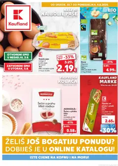 Pregled letka Ponuda trgovine Kaufland vrijedi od 30.07.2025