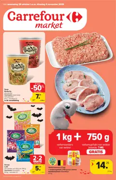 Voorbeeld van Folder week 44 van winkel Carrefour market geldig vanaf 29/10/2025