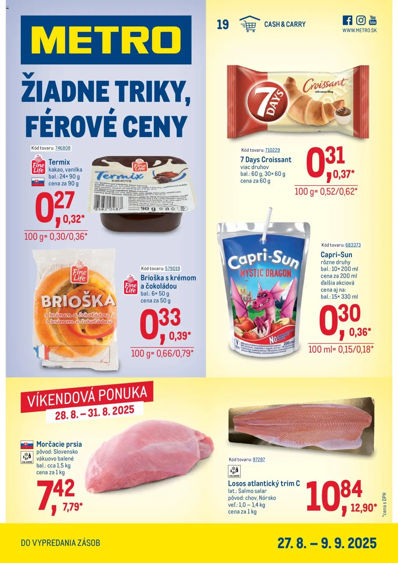 Metro Maloobchod (13.08. - 09.09.2025) - Akčná ponuka